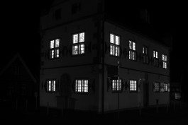 Townhall Schöppingen Lightart by Martin Hesselmeier